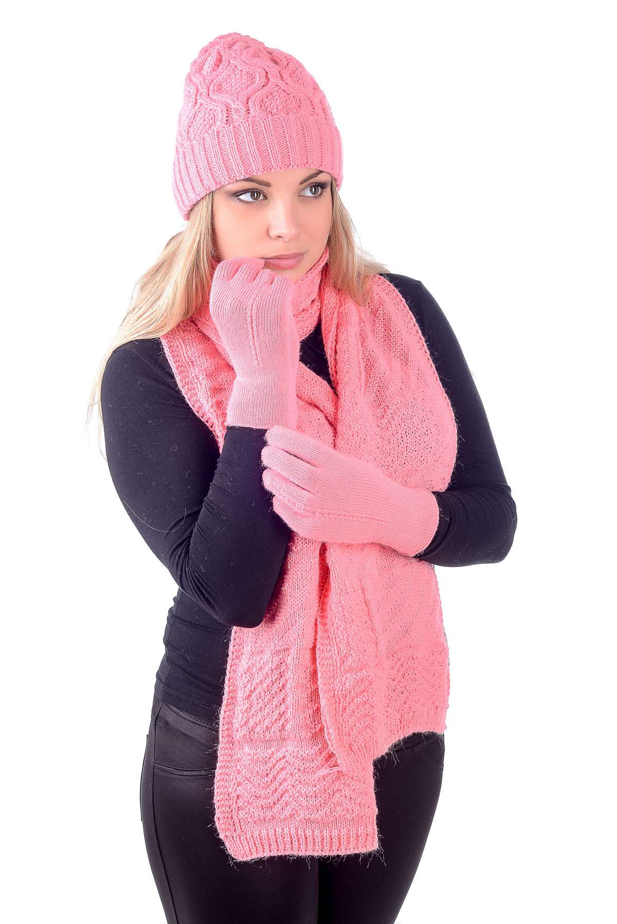 Комплект зимний тройка:шапка, шарф и перчатки Фиеста - natalka.ua