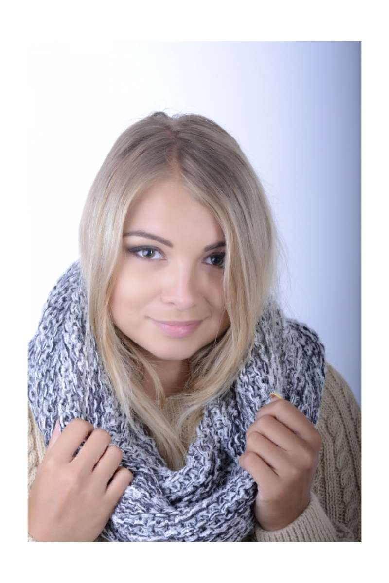 Снуд альпака букле 0022Н св.сірий