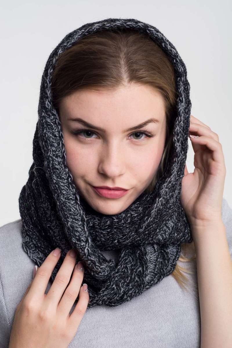 Снуд цільнов'язаний Ніка чорний 