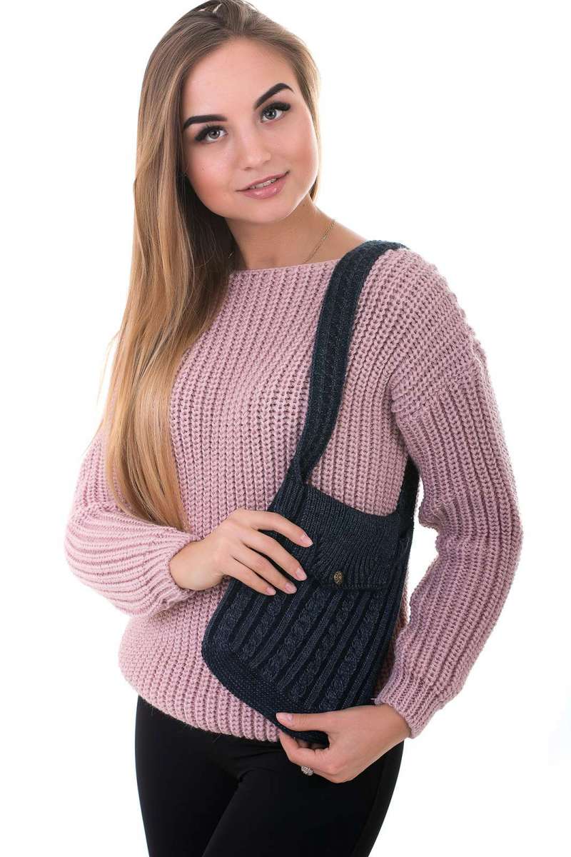 Сумка в'язана Коса джинс