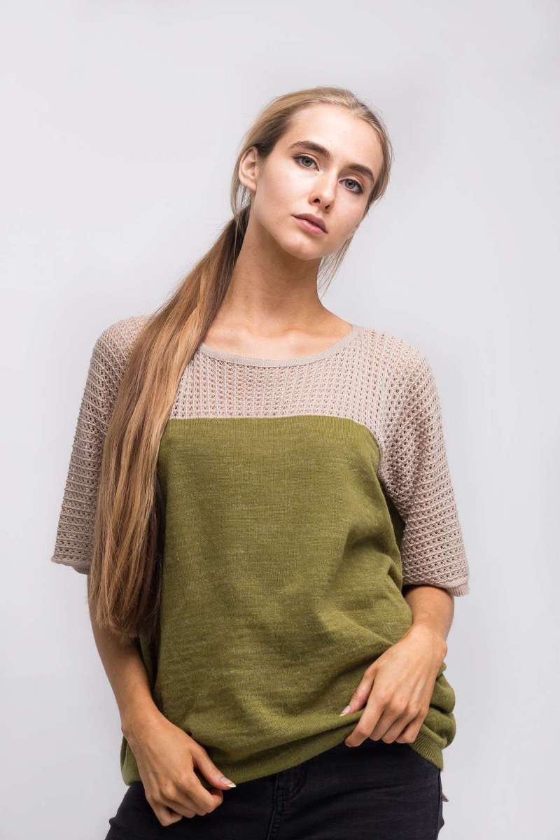 Футболка Одетта оливковий