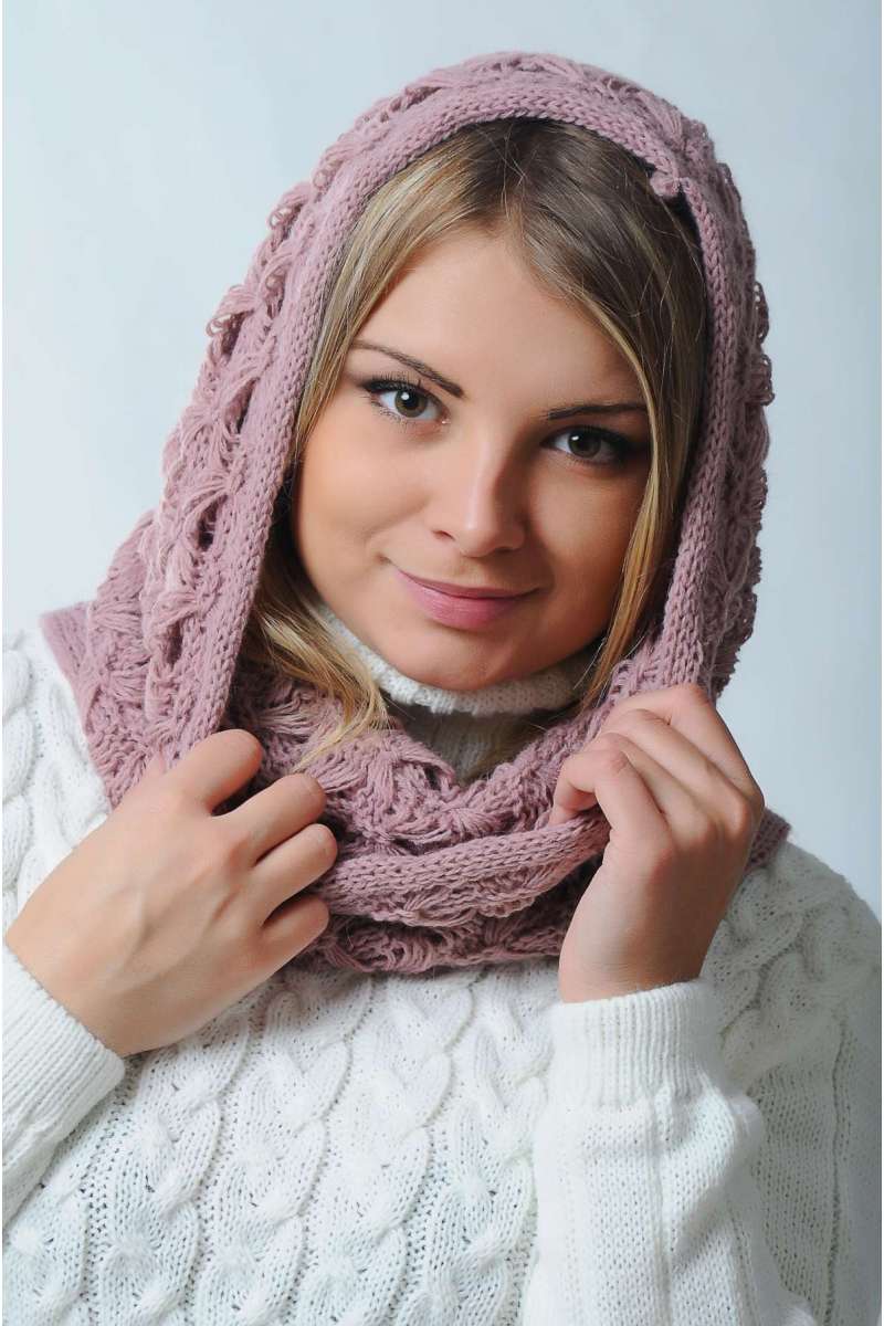 Снуд Лаура пудра 